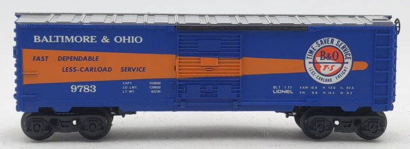 Lionel 6-9783 O Gauge Boxcar Baltimore & Ohio B&O Timesaver - NOS