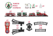 Lionel 712127 O Gauge North Pole Express Battery Operated Train Set