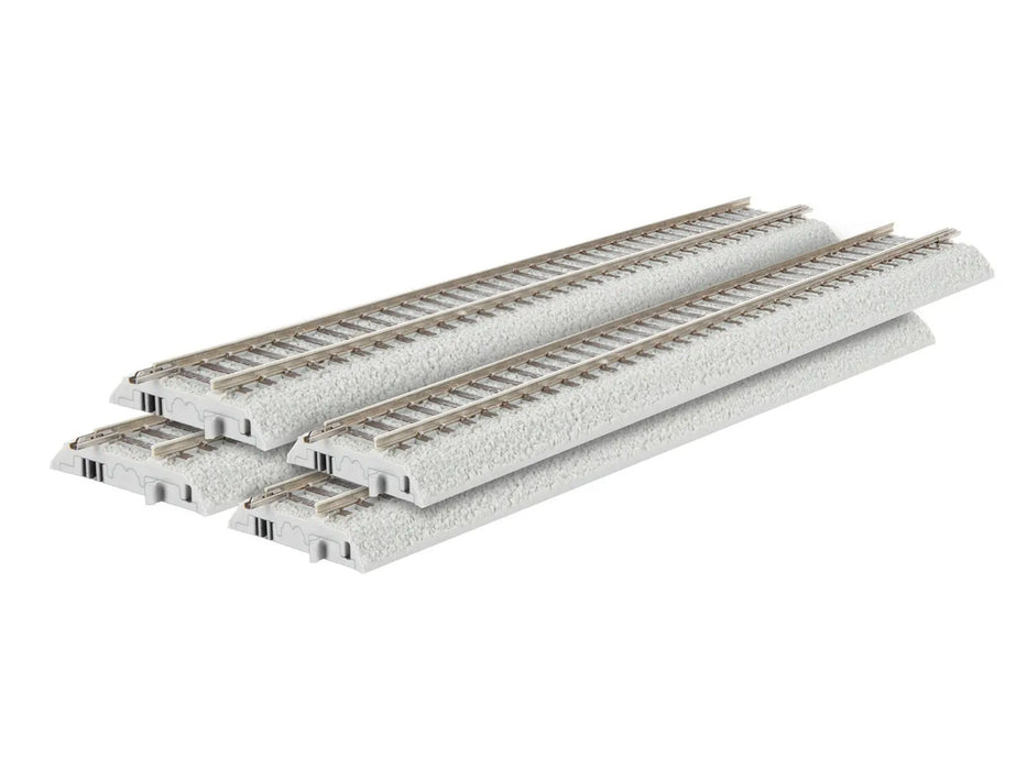 Lionel LNL8758409 HO Scale FasTrack 9" Straight (4 Pack)