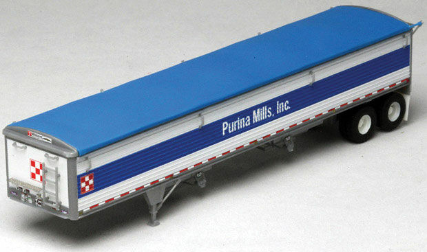 Lonestar Models 6034 HO Scale 43' Wilson Pacesetter Grain Trailer Kit - Purina