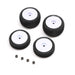 LOSI 1763 White Wheels with Tires for Micro-B