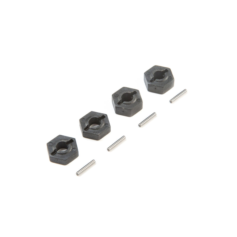 LOSI 232048 22S Series Wheel Hex Set (4 Pack)