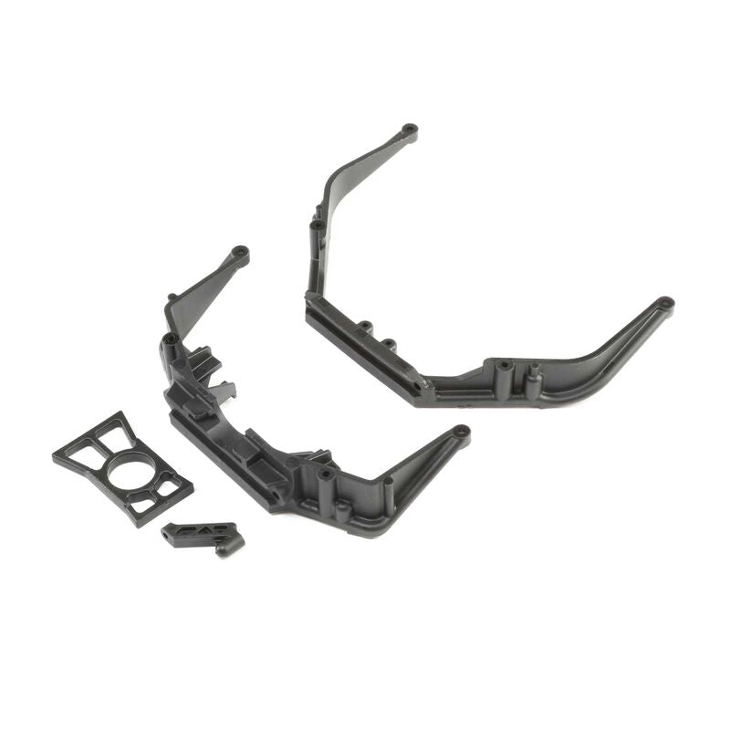 LOSI 241017 Front/Rear Chassis Brace Set & Diff Ring Retainer Ring for LST 3XL-E