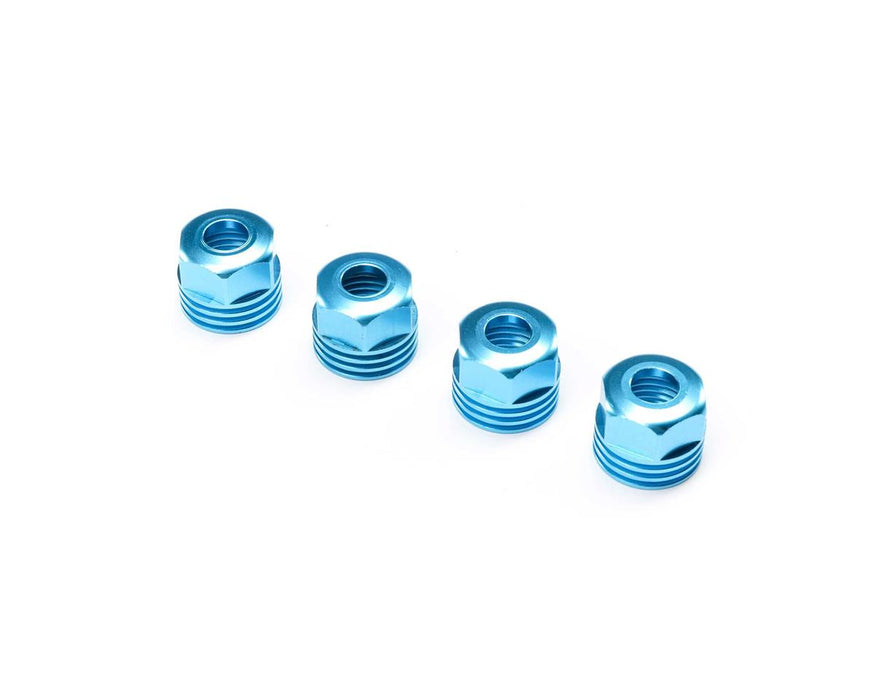 LOSI 253032 Super Baja Rey 2.0 Shock Caps - King Blue (4 Pack)