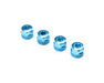 LOSI 253032 Super Baja Rey 2.0 Shock Caps - King Blue (4 Pack)