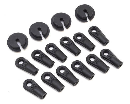 LOSI 254034 Super Baja Rey Shock Rod Ends & Spring Cups (12 Pack)