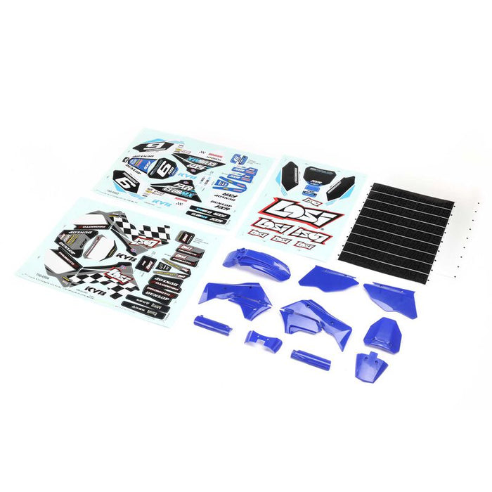 LOSI 260001 Blue Plastics with Wraps for PROMOTO-MX