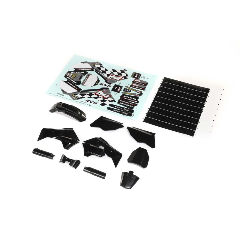LOSI 260006 Black Plastics with Wraps for PROMOTO-MX