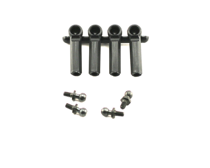 LOSI A6001 4-40x3/16” Ball Studs & Rod Ends for most XXX Variants (4 Pack)