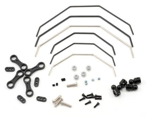 LOSI B2222 Front & Rear Sway Bar Kit for TEN SCTE, TEN-T and Others
