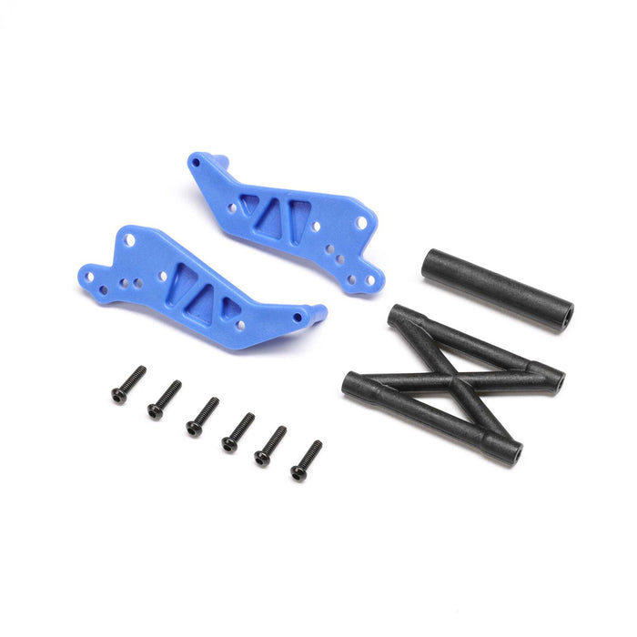 Losi LOS211046 Blue Wheelie Bar Set for Mini LMT