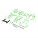 Losi LOS211049 Green Complete Cage Set for Mini LMT