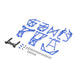 Losi LOS211050 Blue Complete Cage Set for Mini LMT