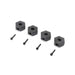 Losi LOS212050 12mm Wheel Hex and Scewpin for Mini LMT (4 Pack)