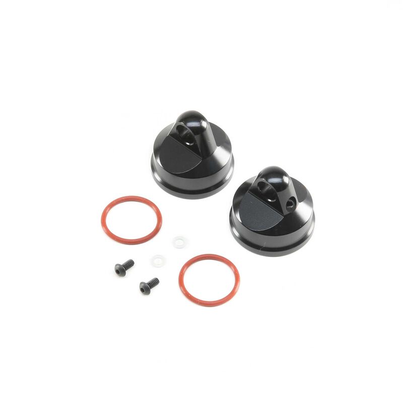 LOSI LOS343000 Black Aluminum Shock Cap for LST/2, 3XL-E (1 Pair)