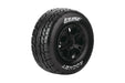 Louise RC 3154SB SC-Rocket Oval Track 1/10 Short Course Soft Tires on Black Wheels 2 Pack