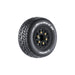 Louise RC 3228SB SC-Rocket M Oval Track 1/10 Short Course Soft Tires on Black Wheels 2 Pack