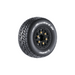 Louise RC 3228VB SC-Rocket M Oval Track 1/10 Short Course Super Soft Tires Black Wheels 2 Pack