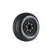Louise RC L-T3147SB SC-Turbo Soft Tires on Black Rim with Removable Hex for 1/10 Short Course (1 Pair)