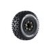 Louise RC L-T3148SB SC-Pioneer Soft Tires on Black Rim with Removable Hex for 1/10 Short Course (1 Pair)
