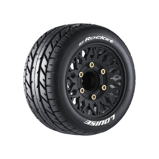 Louise RC L-T3208SX ST-Rocket Soft Tires with 0 & 1/2 Offset and Removable Hex for 1/10 Stadium Truck (1 Pair)