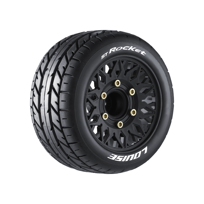 Louise RC L-T3208SX ST-Rocket Soft Tires with 0 & 1/2 Offset and Removable Hex for 1/10 Stadium Truck (1 Pair)