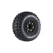 Louise RC L-T3223SB SC-Uphill Soft Tires on Black Rim with Removable Hex for 1/10 Short Course (1 Pair)