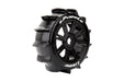 Louise RC L-T3249SB B-Paddle Soft Tires Mounted on Black Spoke Rim with 17mm Hex for 1/8 Off-Road Buggy (1 Pair)