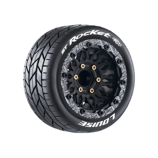 Louise RC L-T3311SX MFT ST-Rocket Soft Tires with 0 & 1/2 Offset and Removable Hex for 1/10 Stadium Truck (1 Pair)