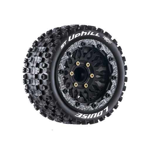 Louise RC L-T3313SX MFT ST-Uphill Soft Tires with 0 & 1/2 Offset and Removable Hex for 1/10 Stadium Truck (1 Pair)