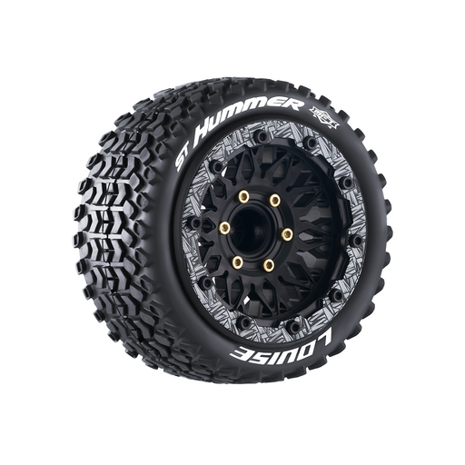 Louise RC L-T3314SX MFT ST-Hummer Soft Tires with 0 & 1/2 Offset and Removable Hex for 1/10 Stadium Truck (1 Pair)