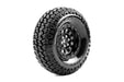 Louise RC L-T3344VB CR-Griffin Super Soft 1.9" Tires on Black Rim with 12mm Hex for Class 1 1/10 Crawler (1 Pair)