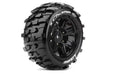 Louise RC L-T3349BM MFT X-Champ Sport Monster Truck Tires Mounted on Black Rim with 24mm Hex fits Arrma Kraton 8S (1 Pair)