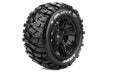 Louise RC L-T3350BM MFT X-Mallet Sport Monster Truck Tires Mounted on Black Rim with 24mm Hex fits Arrma Kraton 8S (1 Pair)