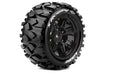 Louise RC L-T3351BM MFT X-Rowdy Sport Monster Truck Tires Mounted on Black Rim with 24mm Hex fits Arrma Kraton 8S (1 Pair)