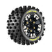 Louise RC L-T3391SM ST-Rock Soft Tires Mounted on Black Rim for Mini XRT / Mini Maxx (1 Pair)