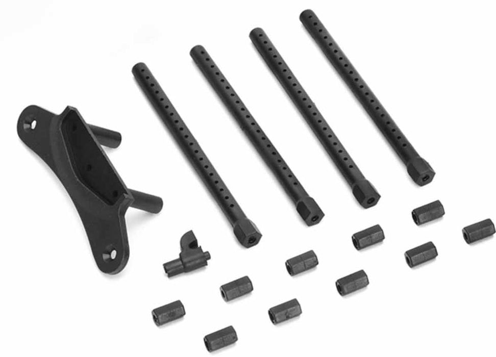 Louise RC NBA245 Front Bumper Hold and Body Mount for T410 Drift