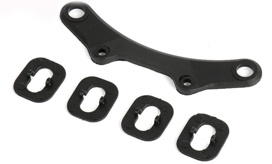 Louise RC NBA337 Bumper Plate & Body Post Spacer (Plastic) for T410 Drift and Rally