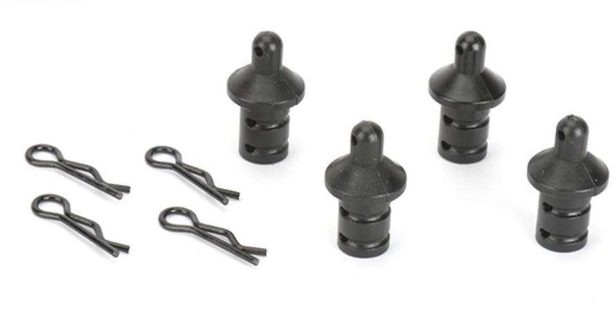 Louise RC NBA356 Extended Body Post (6mm) for T410 Drift Option for T410 Rally