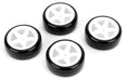 Louise RC NHA437 1/10 Drift Tires 5 Spoke Wheel White (26mm) for T410 Drift