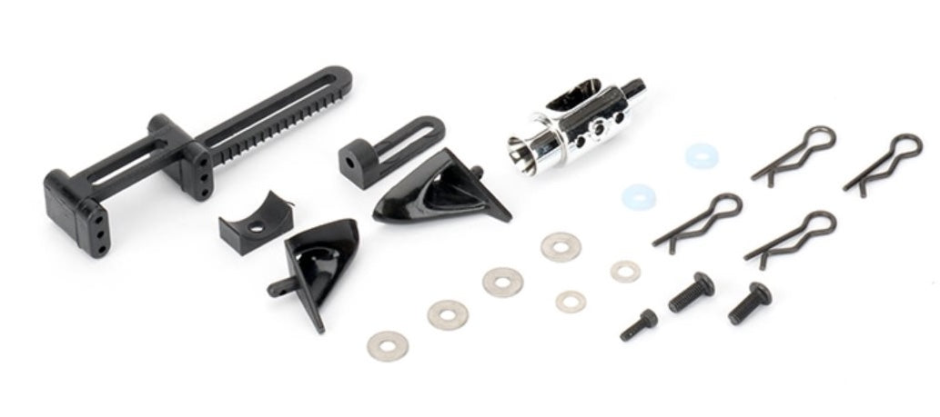 Louise RC NHA439 Back Millor and Exhaust Pipe Fits Drift and Rally
