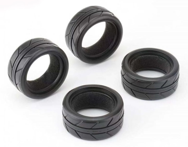 Louise RC NHA454 1/10 On-Road Tires 26mm for T410 Drift Option for T410 Rally (4 Pack)