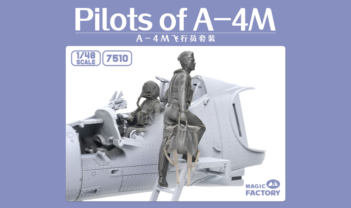 Magic Factory 7510 1/48 Pilots Of A-4M Figures Model Kit