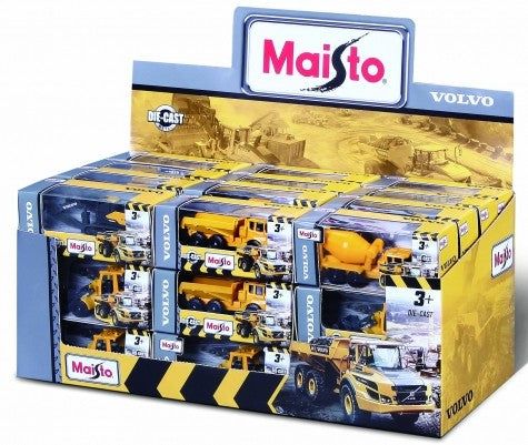 Maisto 14364 3" Volvo Construction Vehicles Die Cast Assortment