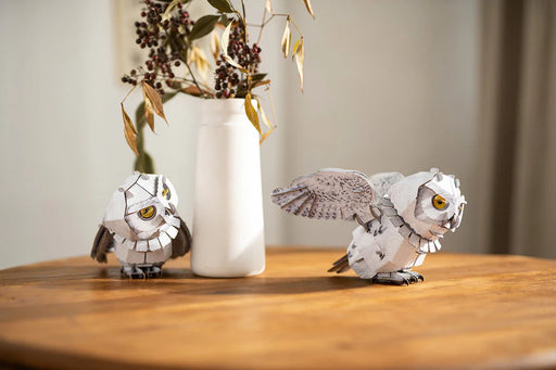 Make Bug B0009 Snowy Owl 3D Kraft Paper Puzzle