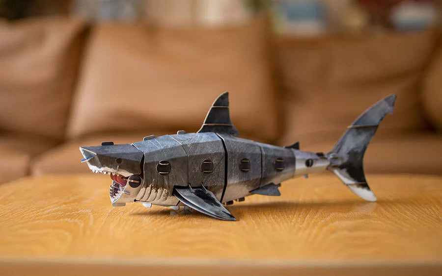 Make Bug B0010 Great White Shark 3D Kraft Paper Puzzle