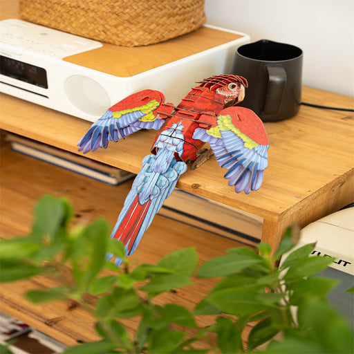 Make Bug B0012 Macaw 3D Kraft Paper Puzzle