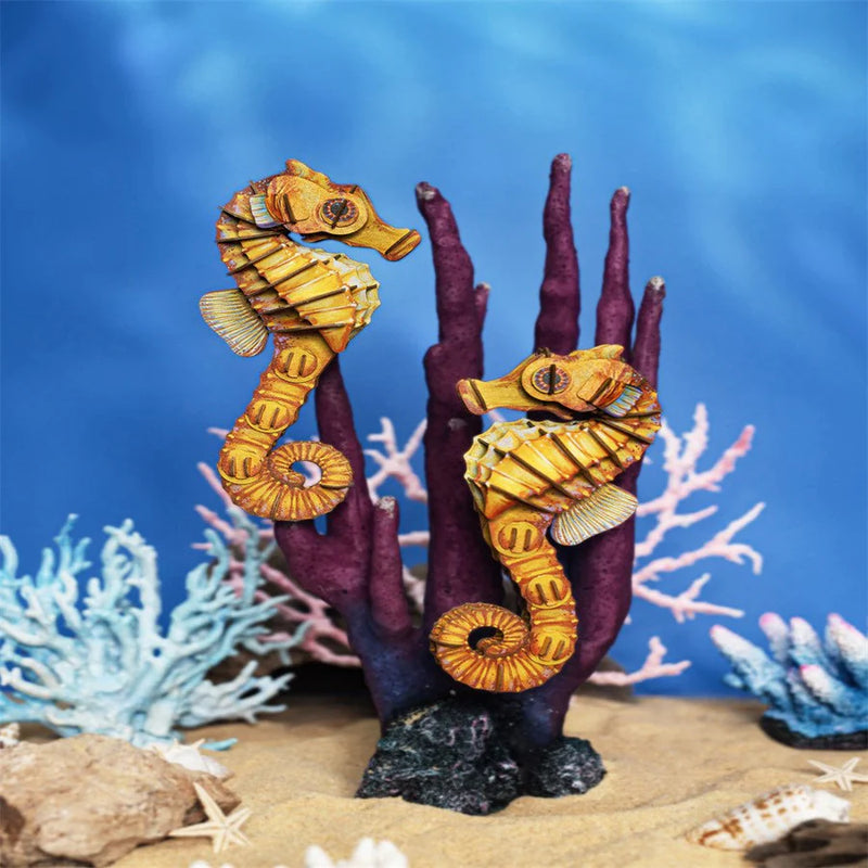 Make Bug C0005 Seahorse 3D Kraft Paper Puzzle