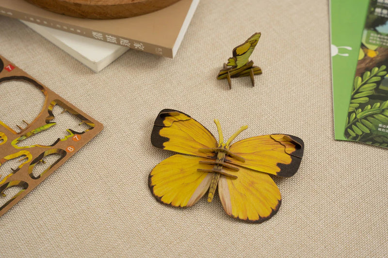 Make Bug C0008 Common Grass Yellow Butterfly 3D Puzzle Bring Nature Home