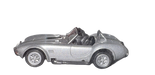 Malibu 00100 HO Scale Shelby Cobra 427 - Silver with Black Stripes